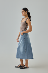 Denim Midi Skirt Denim Midi Skirt