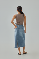 Denim Midi Skirt Denim Midi Skirt
