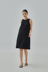 Mirea Textured Back Cut-Out Dress Mirea Textured Back Cut-Out Dress
