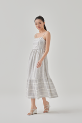 Ashly Striped Dropwaist Dress