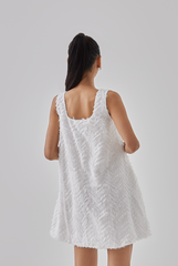 Freya Fringe Textured Sleeveless Dress