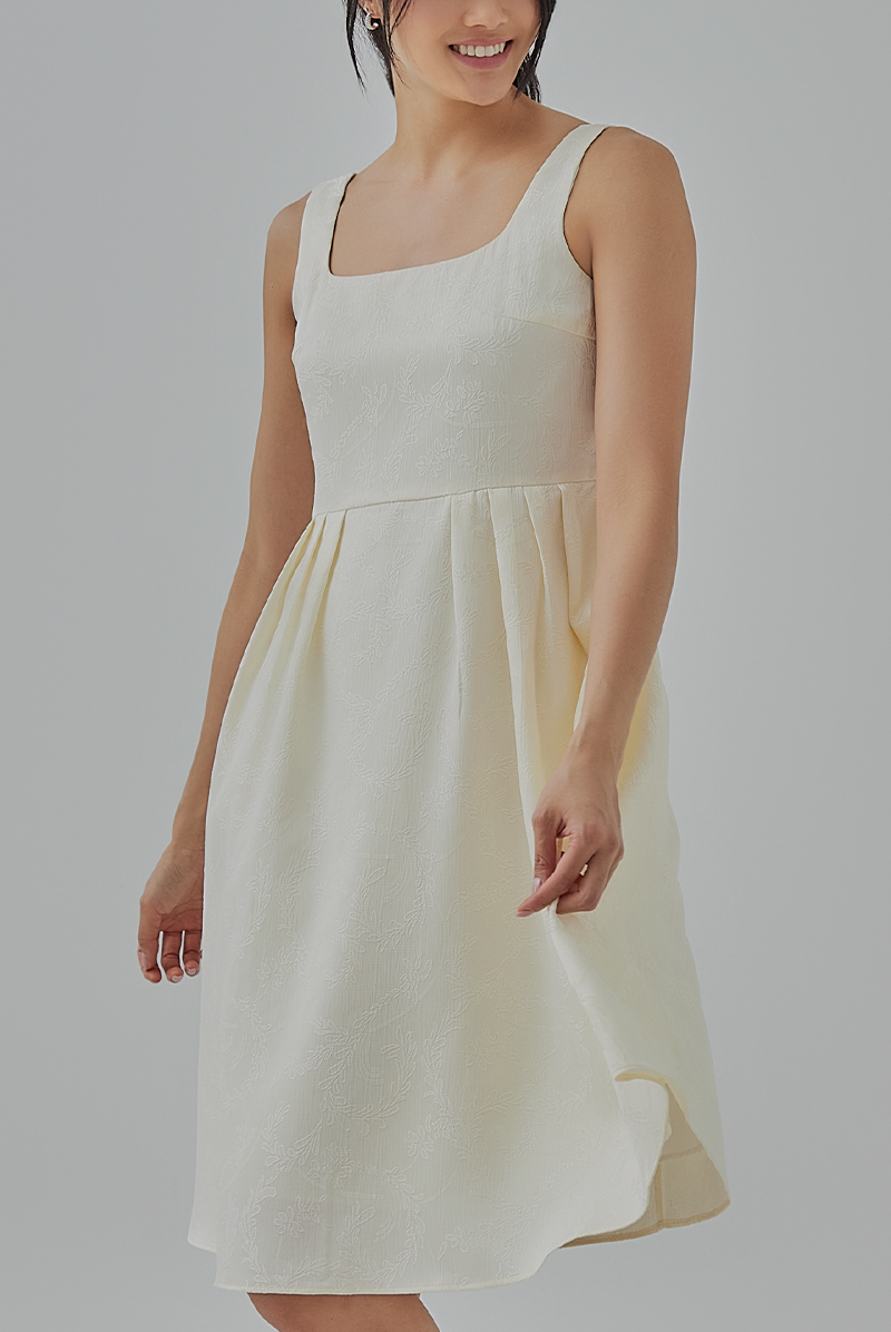 Brocade a line dress hot sale