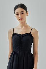 Khay Ruffle-Trimmed A-Line Dress Khay Ruffle-Trimmed A-Line Dress