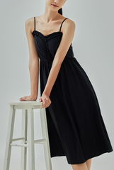 Khay Ruffle-Trimmed A-Line Dress Khay Ruffle-Trimmed A-Line Dress