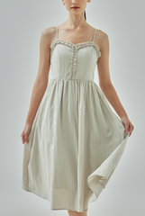 Khay Ruffle-Trimmed A-Line Dress Khay Ruffle-Trimmed A-Line Dress