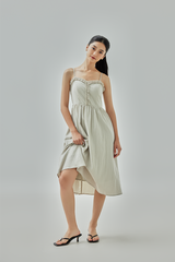 Khay Ruffle-Trimmed A-Line Dress Khay Ruffle-Trimmed A-Line Dress