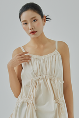 Kayci Drawstring Midi Dress Kayci Drawstring Midi Dress