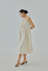 Kayci Drawstring Midi Dress Kayci Drawstring Midi Dress