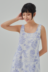 Evelyn Floral Textured Tent Dress Evelyn Floral Textured Tent Dress