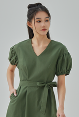Athena Puff Sleeves A-Line Dress Athena Puff Sleeves A-Line Dress