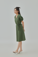 Athena Puff Sleeves A-Line Dress Athena Puff Sleeves A-Line Dress