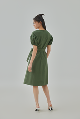 Athena Puff Sleeves A-Line Dress Athena Puff Sleeves A-Line Dress