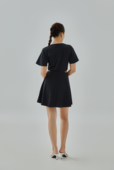 Jolie Front Knotted A-Line Dress Jolie Front Knotted A-Line Dress
