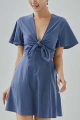 Jolie Front Knotted A-Line Dress Jolie Front Knotted A-Line Dress