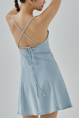 Juniper Self-Tie Denim Dress Juniper Self-Tie Denim Dress