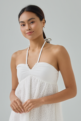 Celeste Halter Lace Mini Dress Celeste Halter Lace Mini Dress