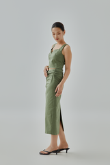 Hyera Queen Anne Neckline Top Hyera Queen Anne Neckline Top