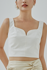 Hyera Queen Anne Neckline Top Hyera Queen Anne Neckline Top