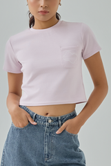 Avie Cloud Patch Baby Tee Avie Cloud Patch Baby Tee