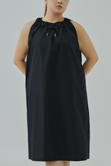 Drawstring Neckline Dress Drawstring Neckline Dress