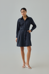 Belted Button Down Dress Belted Button Down Dress