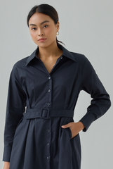 Belted Button Down Dress Belted Button Down Dress