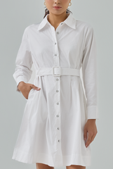 Belted Button Down Dress Belted Button Down Dress