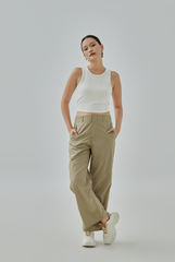 Lecile Parachute Straight Pants Lecile Parachute Straight Pants