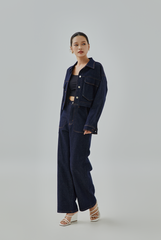 Alberte Straight Leg Denim Pants Alberte Straight Leg Denim Pants