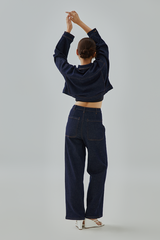 Alberte Straight Leg Denim Pants Alberte Straight Leg Denim Pants