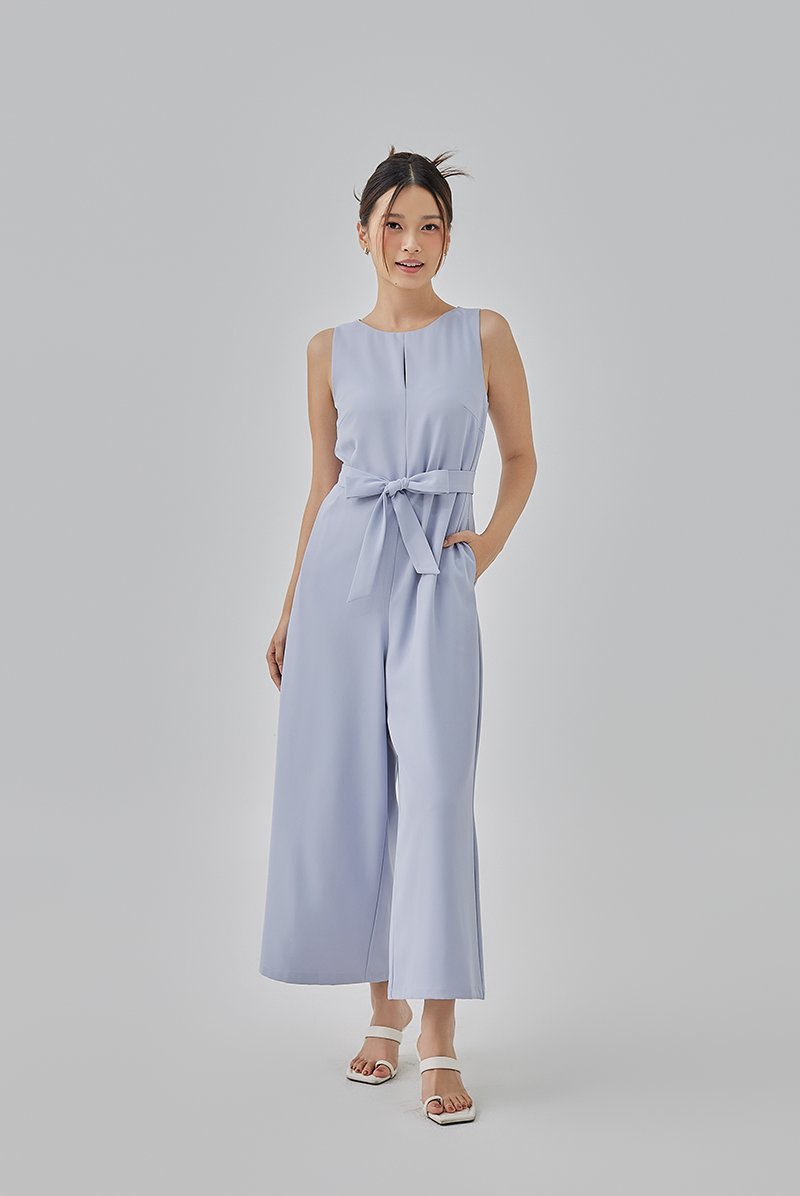 Victoria Front Keyhole Slit Jumpsuit