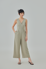 Bernessa Plunge Neck Jumpsuit Bernessa Plunge Neck Jumpsuit