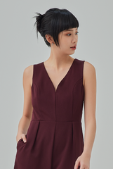 Bernessa Plunge Neck Jumpsuit Bernessa Plunge Neck Jumpsuit