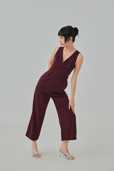 Bernessa Plunge Neck Jumpsuit Bernessa Plunge Neck Jumpsuit