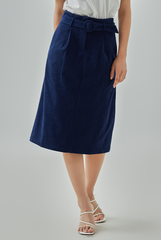 Andreana Corduroy Straight Skirt Andreana Corduroy Straight Skirt