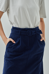 Andreana Corduroy Straight Skirt Andreana Corduroy Straight Skirt