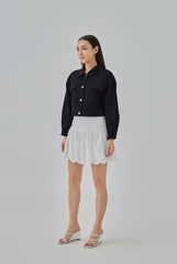 Joi Embroidered Skort in White Joi Embroidered Skort in White