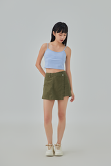 Olivia Heart Button Denim Skort Olivia Heart Button Denim Skort