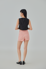 Olivia Heart Button Denim Skort Olivia Heart Button Denim Skort