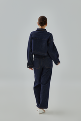 Alberte Cropped Denim Jacket Alberte Cropped Denim Jacket