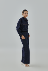 Alberte Cropped Denim Jacket Alberte Cropped Denim Jacket