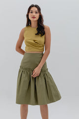 Karin Wrap Over Top in Olive