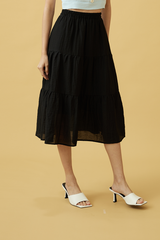 Lexie Tri-Tiered Skirt in Light Blue Lexie Tri-Tiered Skirt in Light Blue