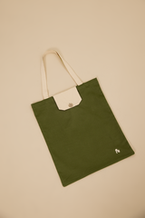 Foldable Tote Bag in Olive