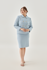 [B1F1] Tweed Pencil Skirt