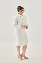 [B1F1] Tweed Pencil Skirt