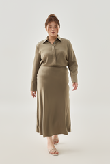 Silk Top & Skirt Set