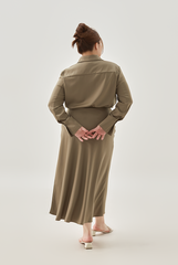 Silk Top & Skirt Set