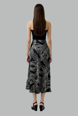 Printed Midi Skirt