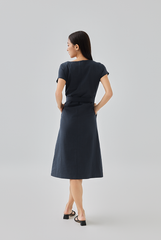 Teresha Batwing Column Dress